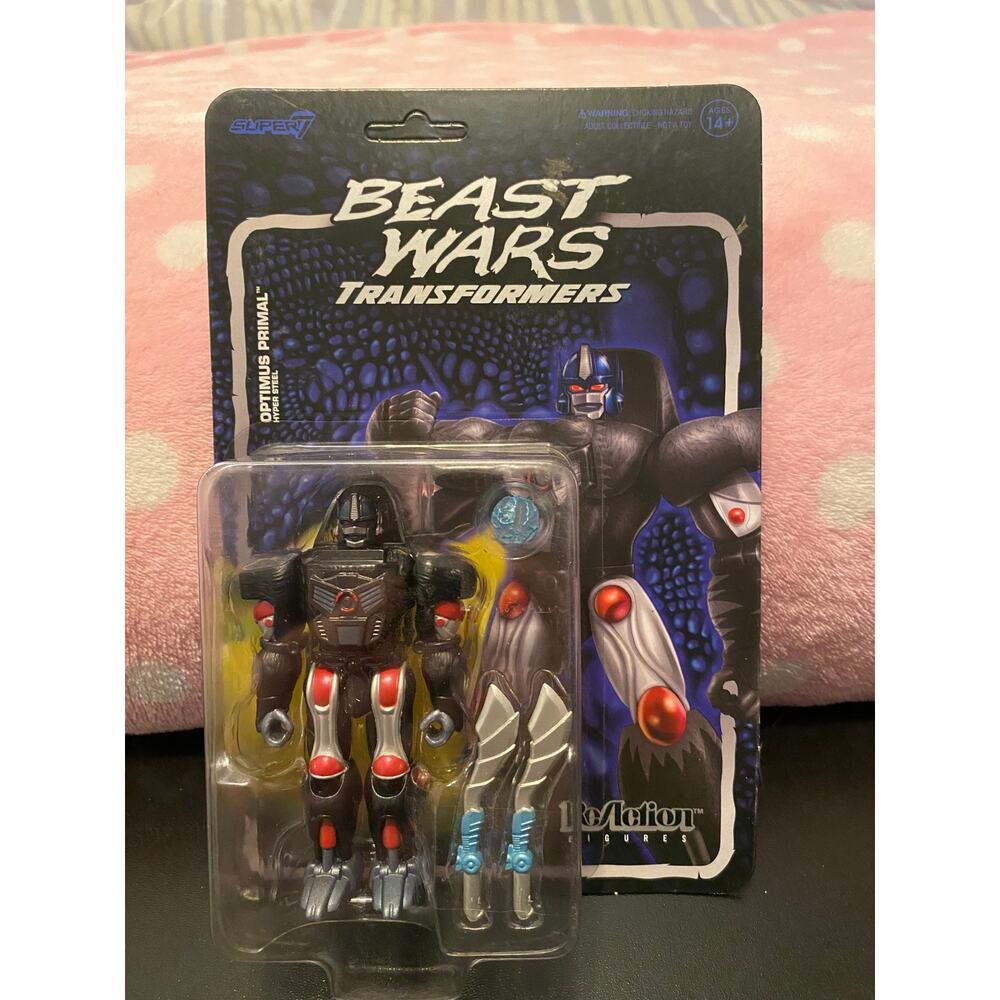 Super7:  Beast Wars Transformers - Optimus Primal (Metallic)